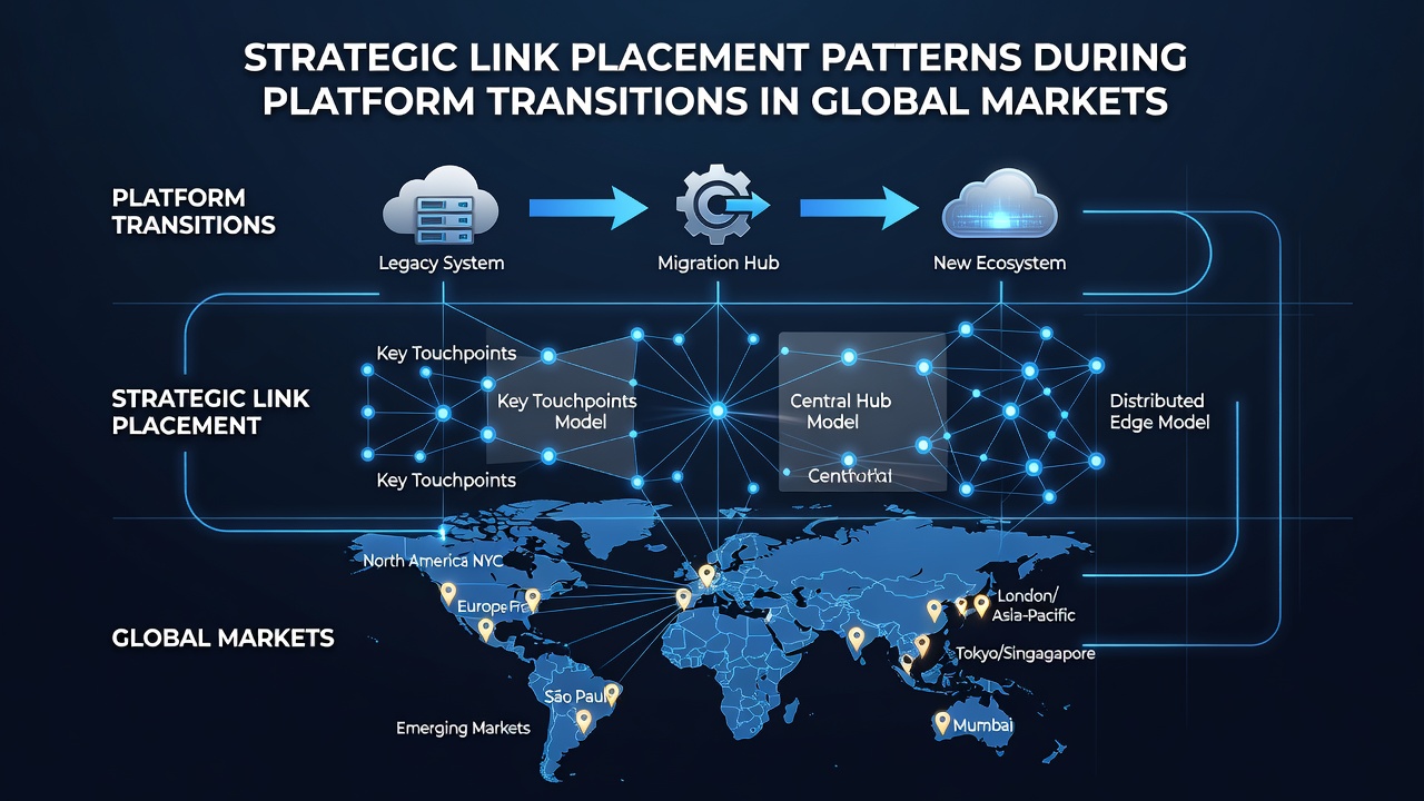 Strategic Link Placement Patterns During Platform Transitions in Global Markets